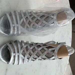High heels silver Sandals